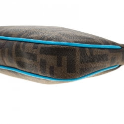 Pre Owned Fendi Tobacco Zucca Canvas Mini Pochette Bag