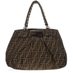 Pre Owned Fendi Mia Large Zucca Hobo