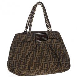 Pre Owned Fendi Mia Large Zucca Hobo