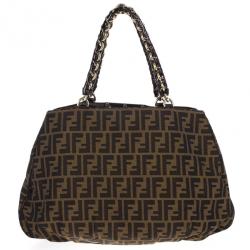 Pre Owned Fendi Mia Large Zucca Hobo