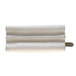 Pre Owned Fendi Tri Color Textured Leather Small Demi Jour Top Handle Bag