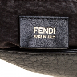 Pre Owned Fendi Black Leather Mia Crossbody Bag