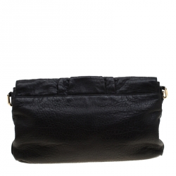 Pre Owned Fendi Black Leather Mia Crossbody Bag