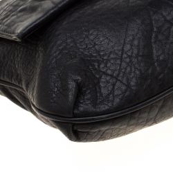 Pre Owned Fendi Black Leather Mia Crossbody Bag