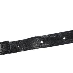 Pre Owned Fendi Black Leather Mia Crossbody Bag