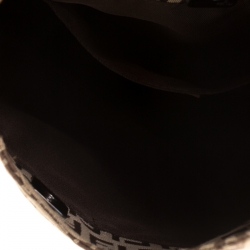 Pre Owned Fendi Brown Zucchino Canvas Hobo