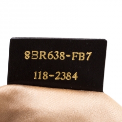 Pre Owned Fendi Beige Iridescent Leather Mama Forever Large Flap Shoulder Bag