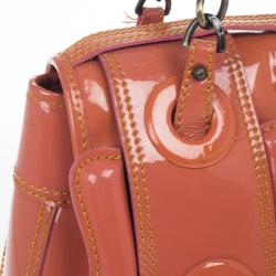 مملوكة مسبقًا Fendi Orange Patent Leather 'B Bag' Tote