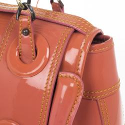 مملوكة مسبقًا Fendi Orange Patent Leather 'B Bag' Tote
