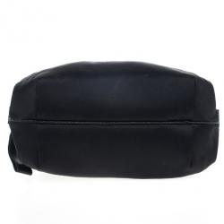 Pre Owned Fendi Black Satin Baby Spy Bag