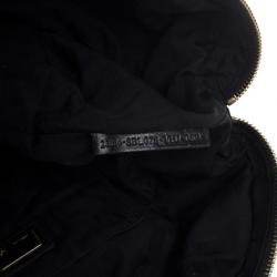 Pre Owned Fendi Black Satin Baby Spy Bag