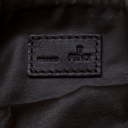 Pre Owned Fendi Tobacco Zucca Canvas Cosmetic Pouch