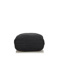 Pre Owned Fendi Black Zucchino Jacquard Tote Bag