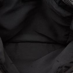 Pre Owned Fendi Black Zucchino Jacquard Tote Bag