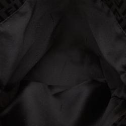 Pre Owned Fendi Black Zucchino Jacquard Tote Bag