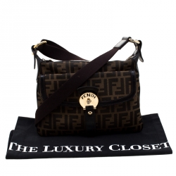 Fendi Tobacco Zucca Canvas Messenger Bag