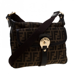 Fendi Tobacco Zucca Canvas Messenger Bag
