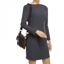 Fendi Tobacco Zucca Canvas Messenger Bag