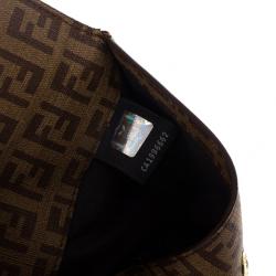 Pre Owned Fendi Brown Zucchino Spalmati 'Forever' Continental Wallet