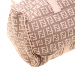 Pre Owned Fendi Blush Pink Zucchino Piccola Satchel