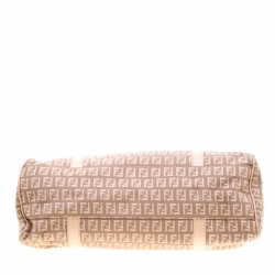 Pre Owned Fendi Blush Pink Zucchino Piccola Satchel