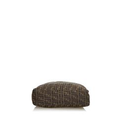 Pre Owned Fendi Brown Zucca Canvas Hobo Bag