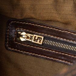 Pre Owned Fendi Brown Zucca Canvas Hobo Bag