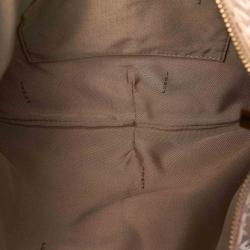 Pre Owned Fendi Pink Zucchino Canvas Hobo Bag