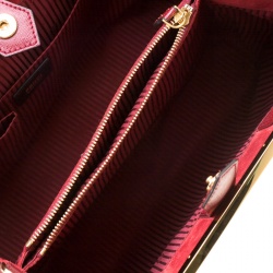 Pre Owned Fendi Red Leather Medium 2Jours Tote