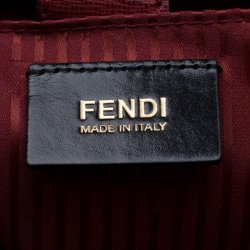 Pre Owned Fendi Red Leather Medium 2Jours Tote