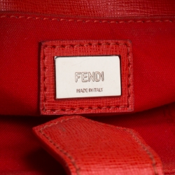 Pre Owned Fendi Blue Leather Petite 2Jours Monster Tote