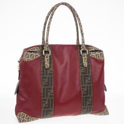 مملوكة مسبقًا Fendi Red B. Mix Large Tote