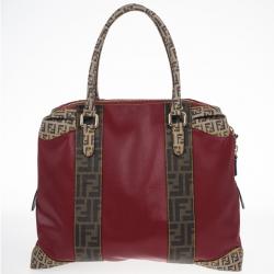 مملوكة مسبقًا Fendi Red B. Mix Large Tote