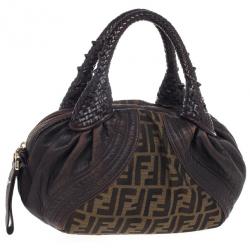 Pre Owned Fendi Zucca Mini Spy Bag