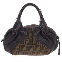 Pre Owned Fendi Zucca Mini Spy Bag