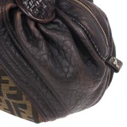 Pre Owned Fendi Zucca Mini Spy Bag