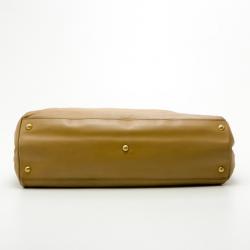 Pre Owned Fendi Denim-Lined Peekaboo Tote