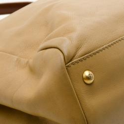 Pre Owned Fendi Denim-Lined Peekaboo Tote