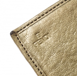 Pre Owned Fendi Tobacco Zucca Canvas and Leather Chef Continental Wallet