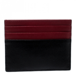 Pre Owned Fendi Tri Color Leather 6CC Card Holder