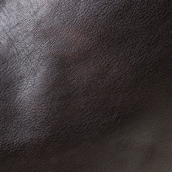 Pre Owned Fendi Dark Brown Leather Large Peekaboo Top Handle Bag