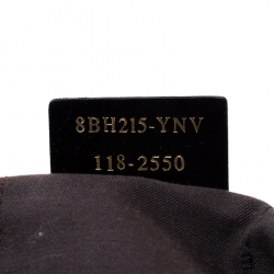 Pre Owned Fendi Black Zucchino Canvas and Leather Superstar Shopper Tote