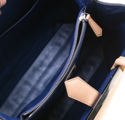 Pre Owned Fendi Light Brown Leather 2Jours Confetti Tote