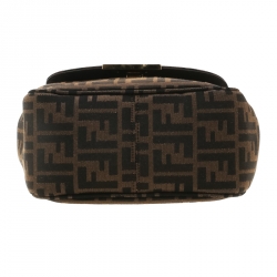 Pre Owned Fendi Tobacco Zucca Canvas Crossbody Bag