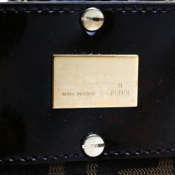 Pre Owned Fendi Tobacco/Brown Zucca Canvas Large Mia Tote