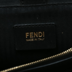 Pre Owned Fendi Black Leather Petite 2Jours Tote