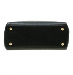 Pre Owned Fendi Black Leather Petite 2Jours Tote