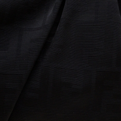 Pre Owned Fendi Black Zucca Canvas Large Mia Shoulder Bag