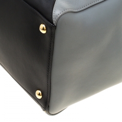 Pre Owned Fendi Multicolor Leather Medium Colorblock 2Jours Tote