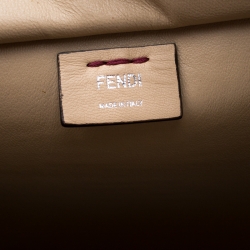 Pre Owned Fendi Burgundy Leather 3Jours Tote